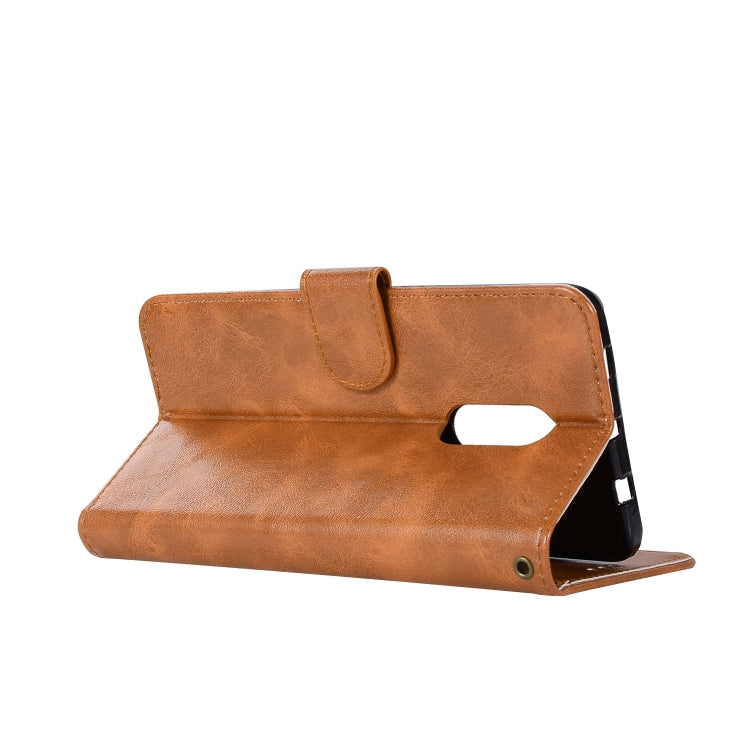 For Xiaomi Redmi Note 4 Retro Copper Button Crazy Horse Horizontal Flip PU Leather Case with Holder & Card Slots & Wallet & Lanyard