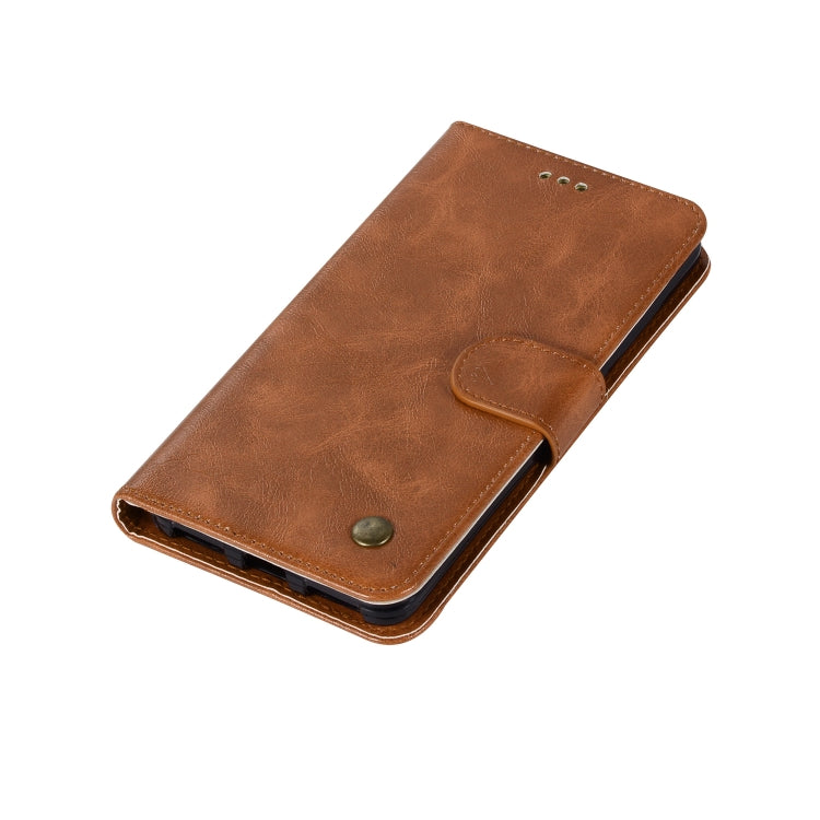 For Xiaomi Redmi Note 4 Retro Copper Button Crazy Horse Horizontal Flip PU Leather Case with Holder & Card Slots & Wallet & Lanyard