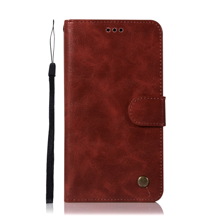 For Xiaomi Redmi Note 5A Retro Copper Button Crazy Horse Horizontal Flip PU Leather Case with Holder & Card Slots & Wallet & Lanyard