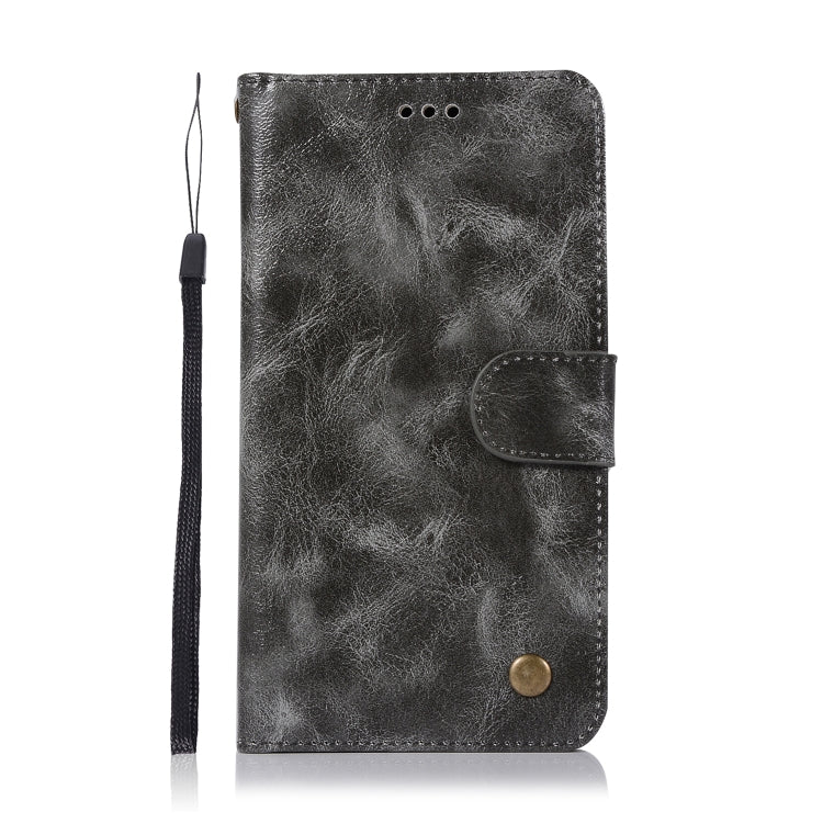 For Xiaomi Redmi Note 5A Retro Copper Button Crazy Horse Horizontal Flip PU Leather Case with Holder & Card Slots & Wallet & Lanyard