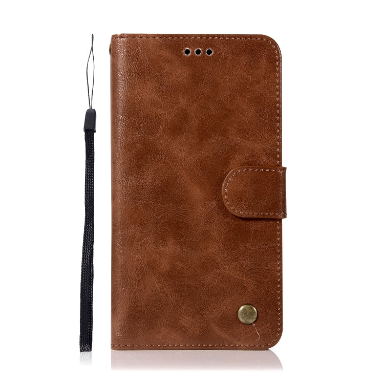 For Xiaomi Redmi Note 5A Retro Copper Button Crazy Horse Horizontal Flip PU Leather Case with Holder & Card Slots & Wallet & Lanyard