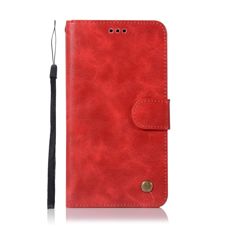 For Xiaomi Redmi Note 5A Retro Copper Button Crazy Horse Horizontal Flip PU Leather Case with Holder & Card Slots & Wallet & Lanyard