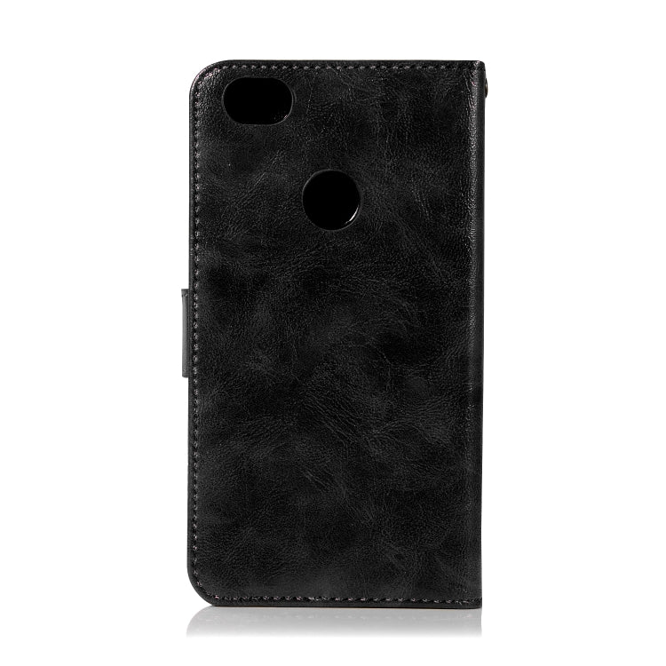 For Xiaomi Redmi Note 5A Retro Copper Button Crazy Horse Horizontal Flip PU Leather Case with Holder & Card Slots & Wallet & Lanyard