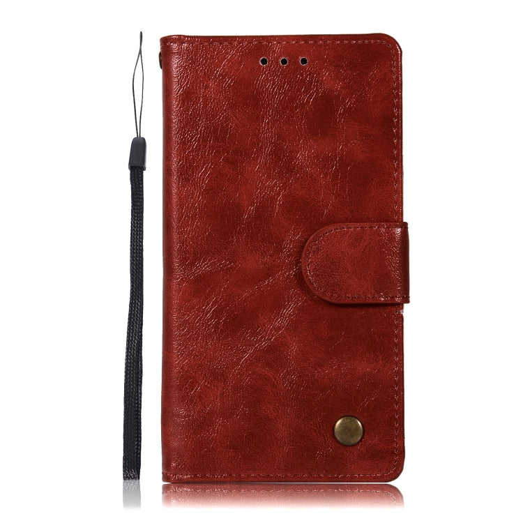 For Xiaomi Mi 5S Retro Copper Button Crazy Horse Horizontal Flip PU Leather Case with Holder & Card Slots & Wallet & Lanyard