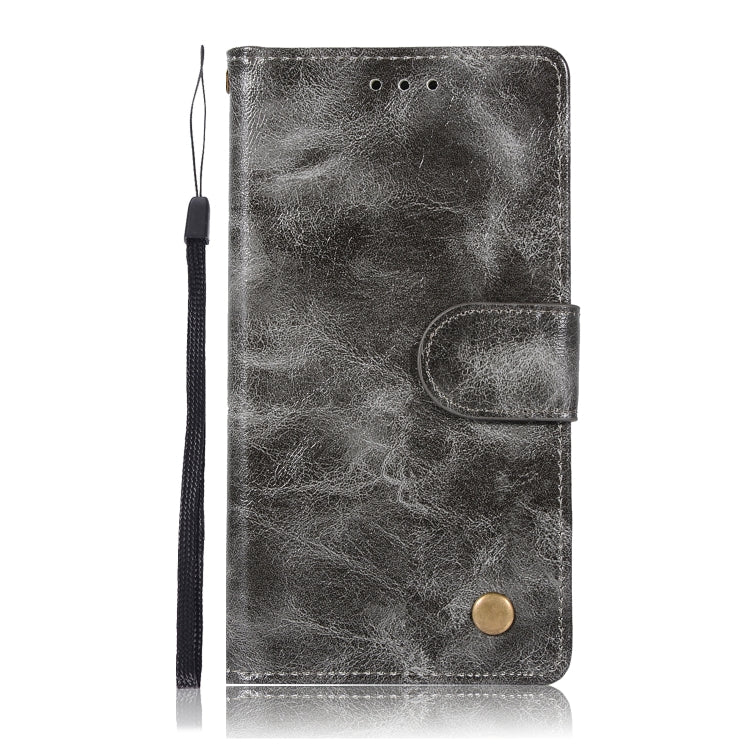 For Xiaomi Mi 5S Retro Copper Button Crazy Horse Horizontal Flip PU Leather Case with Holder & Card Slots & Wallet & Lanyard