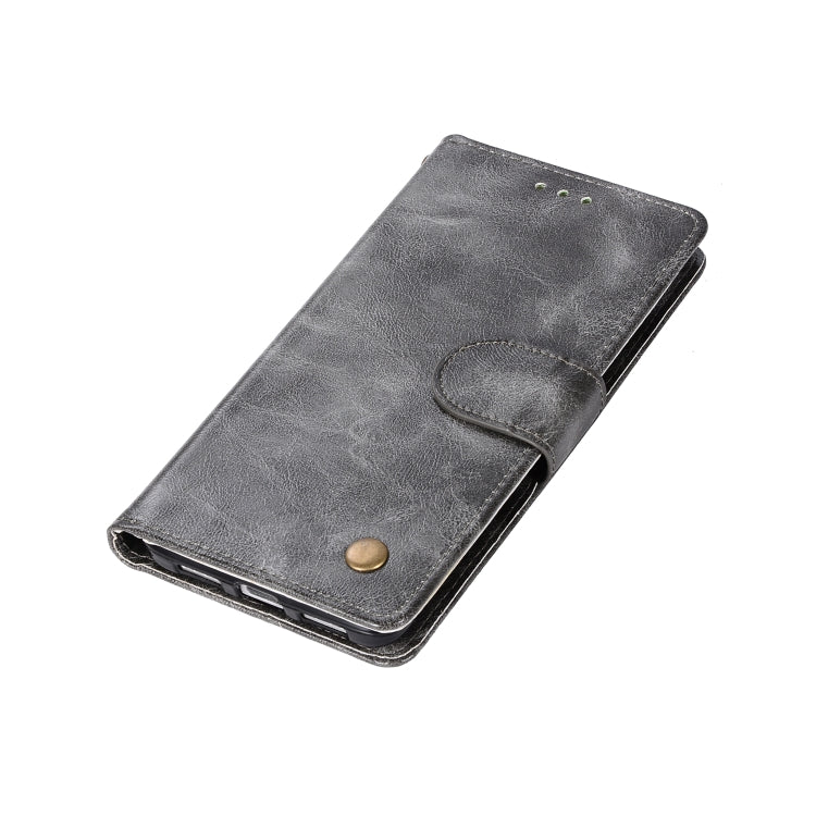 For Xiaomi Mi 5S Retro Copper Button Crazy Horse Horizontal Flip PU Leather Case with Holder & Card Slots & Wallet & Lanyard