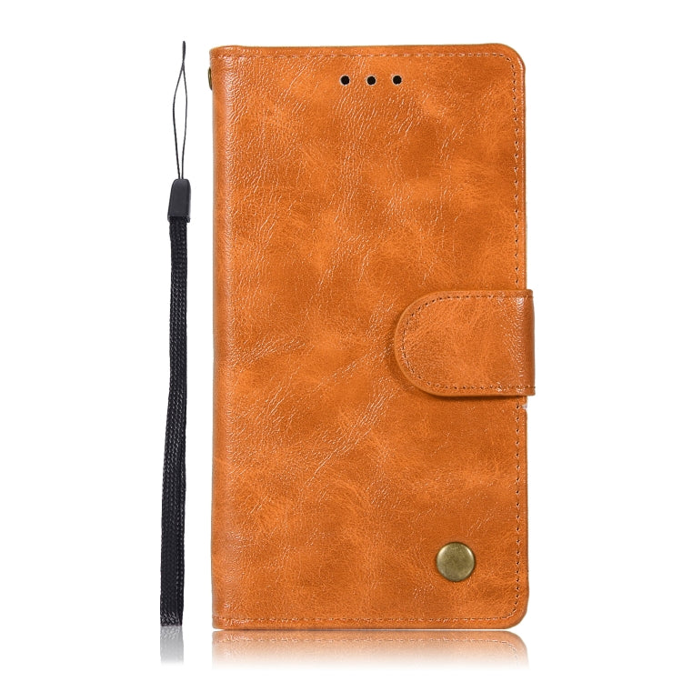 For Xiaomi Mi 5S Retro Copper Button Crazy Horse Horizontal Flip PU Leather Case with Holder & Card Slots & Wallet & Lanyard