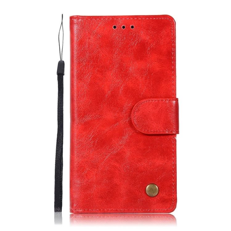 For Xiaomi Mi 5S Retro Copper Button Crazy Horse Horizontal Flip PU Leather Case with Holder & Card Slots & Wallet & Lanyard