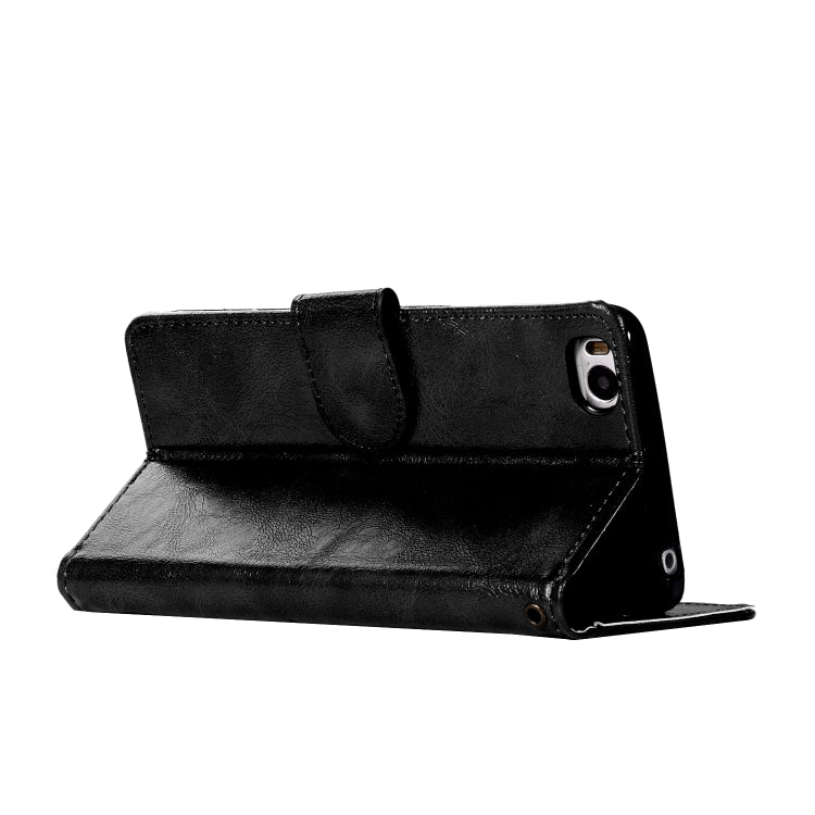 For Xiaomi Mi 5S Retro Copper Button Crazy Horse Horizontal Flip PU Leather Case with Holder & Card Slots & Wallet & Lanyard