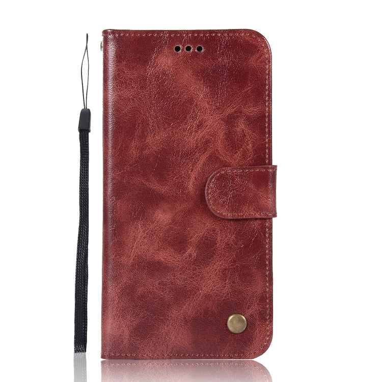 For Xiaomi Mi 5X Retro Copper Button Crazy Horse Horizontal Flip PU Leather Case with Holder & Card Slots & Wallet & Lanyard