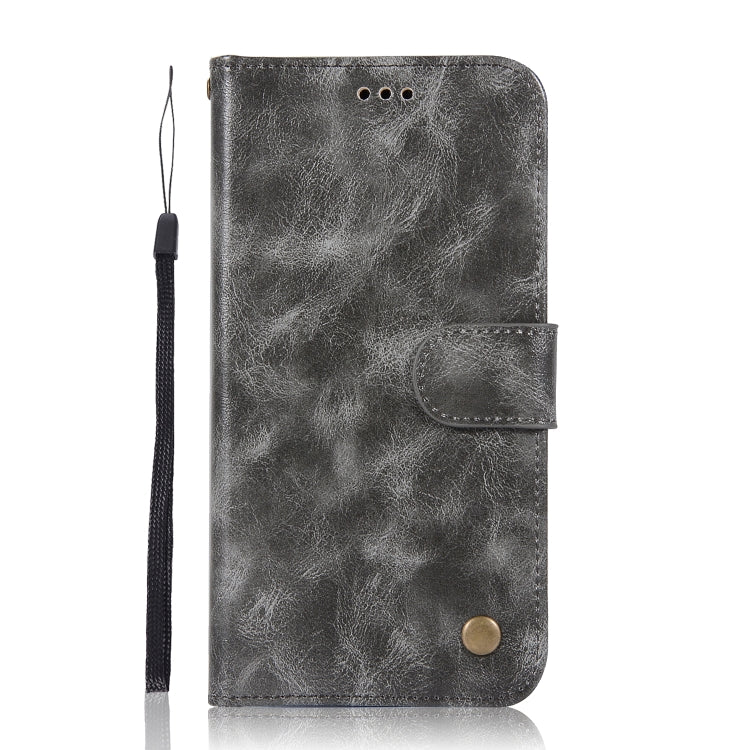 For Xiaomi Mi 5X Retro Copper Button Crazy Horse Horizontal Flip PU Leather Case with Holder & Card Slots & Wallet & Lanyard