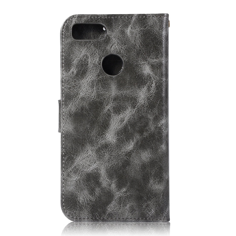 For Xiaomi Mi 5X Retro Copper Button Crazy Horse Horizontal Flip PU Leather Case with Holder & Card Slots & Wallet & Lanyard