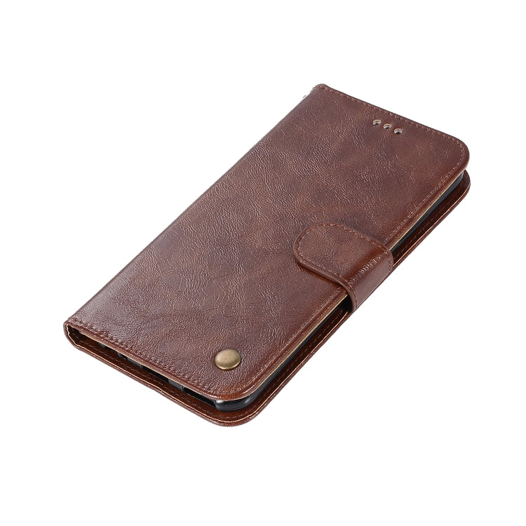 For Xiaomi Mi 5X Retro Copper Button Crazy Horse Horizontal Flip PU Leather Case with Holder & Card Slots & Wallet & Lanyard