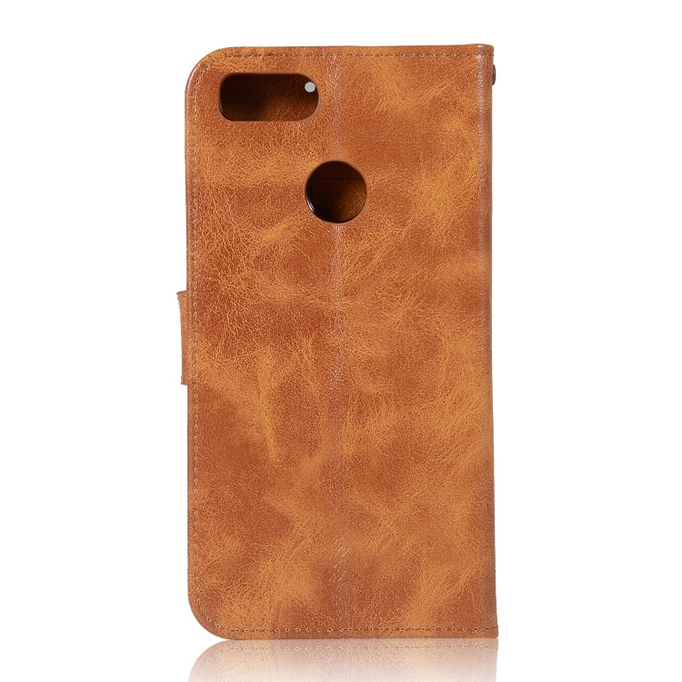 For Xiaomi Mi 5X Retro Copper Button Crazy Horse Horizontal Flip PU Leather Case with Holder & Card Slots & Wallet & Lanyard