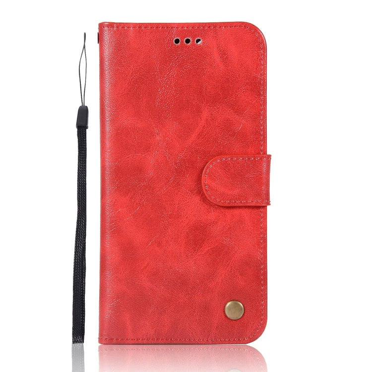 For Xiaomi Mi 5X Retro Copper Button Crazy Horse Horizontal Flip PU Leather Case with Holder & Card Slots & Wallet & Lanyard