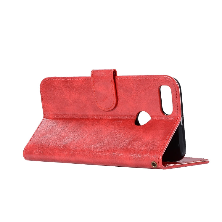 For Xiaomi Mi 5X Retro Copper Button Crazy Horse Horizontal Flip PU Leather Case with Holder & Card Slots & Wallet & Lanyard