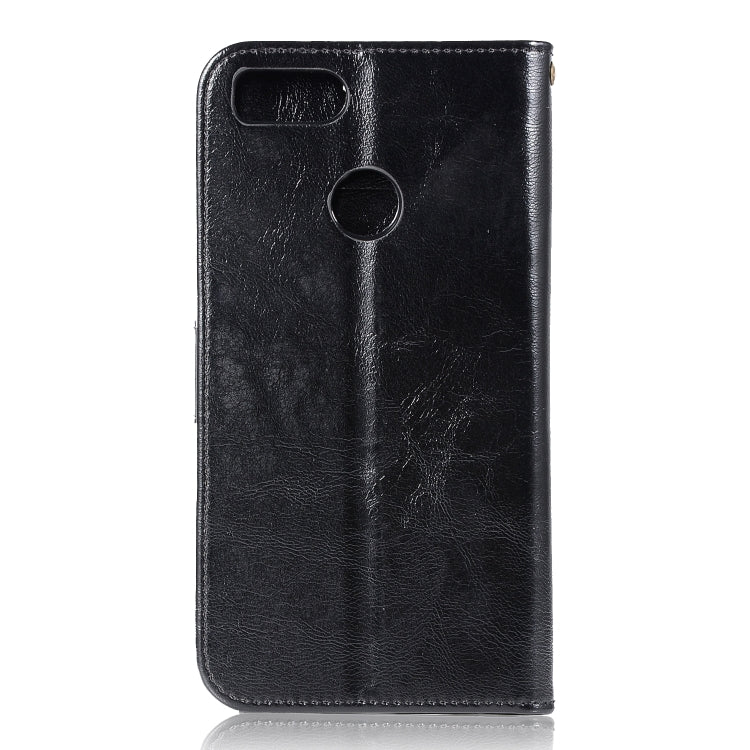 For Xiaomi Mi 5X Retro Copper Button Crazy Horse Horizontal Flip PU Leather Case with Holder & Card Slots & Wallet & Lanyard