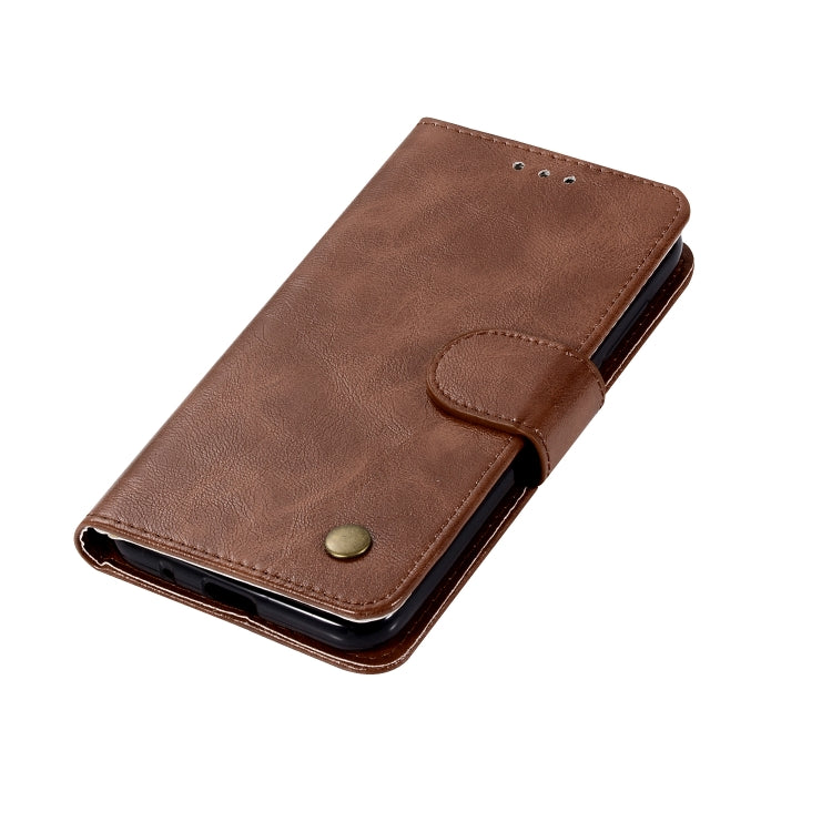 For Xiaomi Redmi 5A Retro Copper Button Crazy Horse Horizontal Flip PU Leather Case with Holder & Card Slots & Wallet & Lanyard