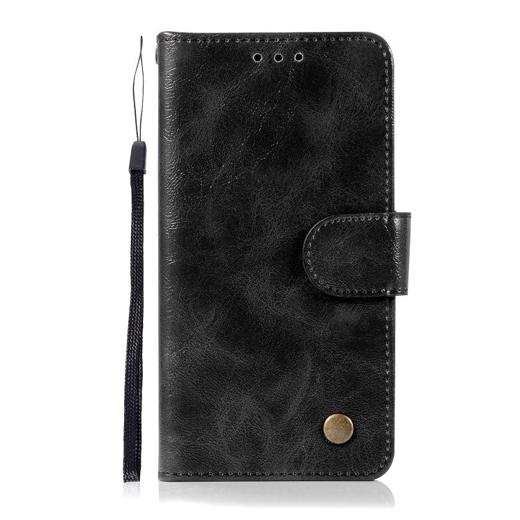 For Xiaomi Redmi 5A Retro Copper Button Crazy Horse Horizontal Flip PU Leather Case with Holder & Card Slots & Wallet & Lanyard