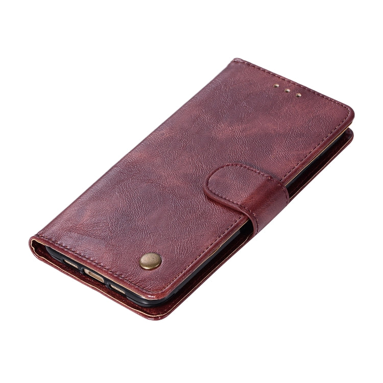 For Xiaomi Mi 6 Retro Copper Button Crazy Horse Horizontal Flip PU Leather Case with Holder & Card Slots & Wallet & Lanyard