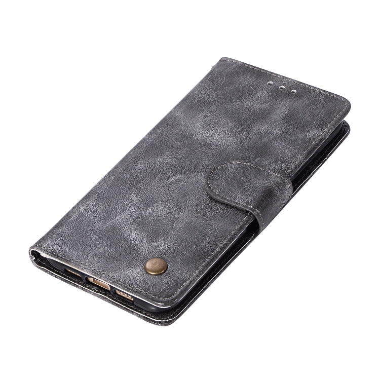 For Xiaomi Mi 6 Retro Copper Button Crazy Horse Horizontal Flip PU Leather Case with Holder & Card Slots & Wallet & Lanyard