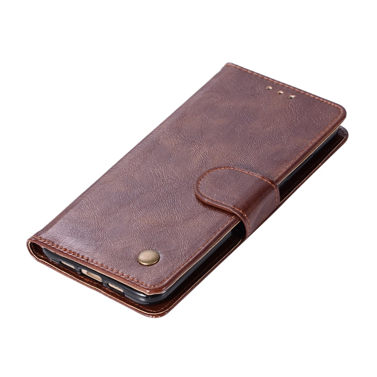 For Xiaomi Mi 6 Retro Copper Button Crazy Horse Horizontal Flip PU Leather Case with Holder & Card Slots & Wallet & Lanyard
