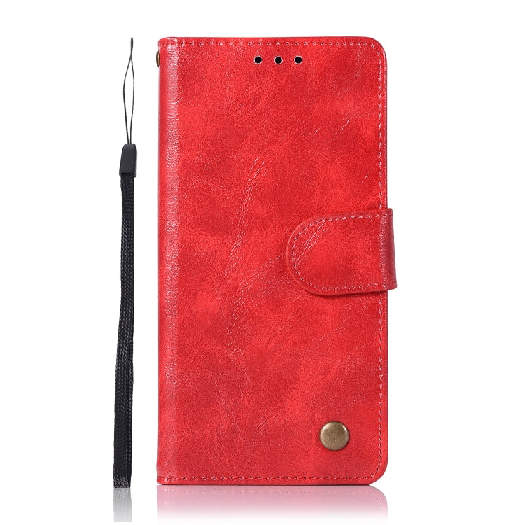 For Xiaomi Mi 6 Retro Copper Button Crazy Horse Horizontal Flip PU Leather Case with Holder & Card Slots & Wallet & Lanyard