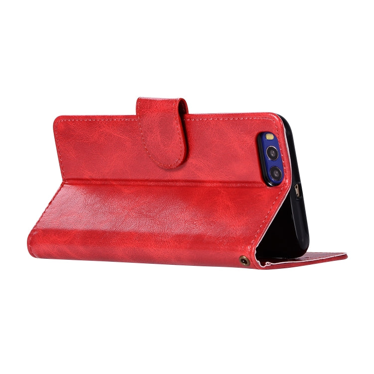 For Xiaomi Mi 6 Retro Copper Button Crazy Horse Horizontal Flip PU Leather Case with Holder & Card Slots & Wallet & Lanyard