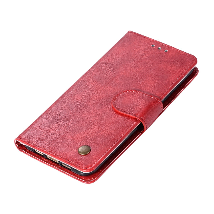 For Xiaomi Mi 6 Retro Copper Button Crazy Horse Horizontal Flip PU Leather Case with Holder & Card Slots & Wallet & Lanyard