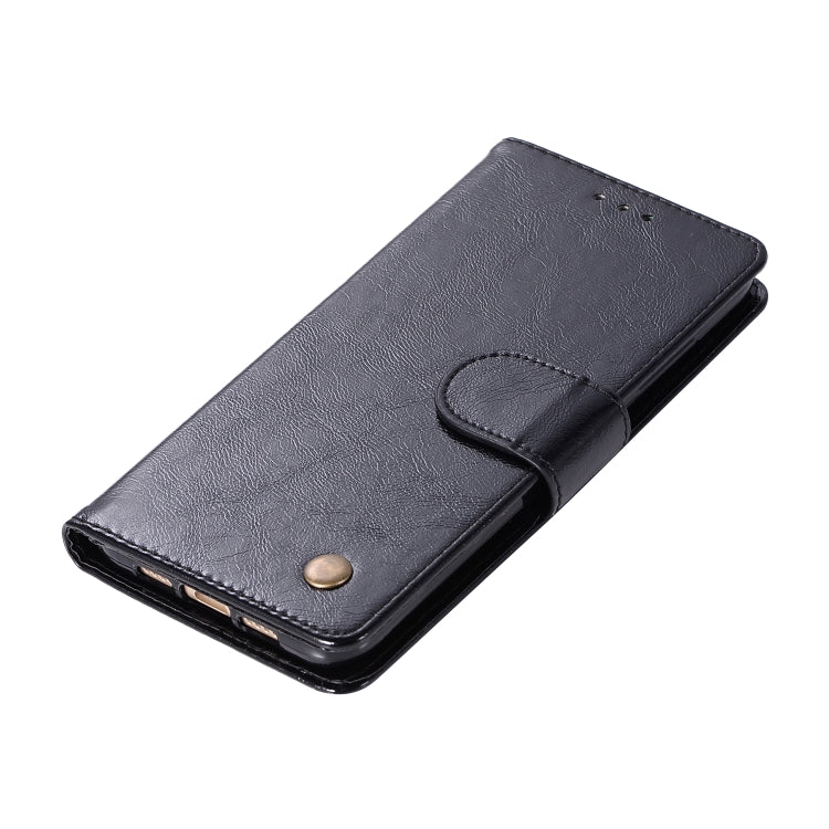 For Xiaomi Mi 6 Retro Copper Button Crazy Horse Horizontal Flip PU Leather Case with Holder & Card Slots & Wallet & Lanyard