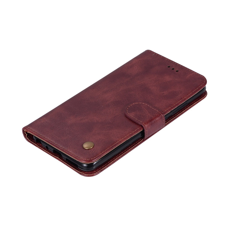 For Xiaomi Redmi Note 5 Pro Retro Copper Button Crazy Horse Horizontal Flip PU Leather Case with Holder & Card Slots & Wallet & Lanyard