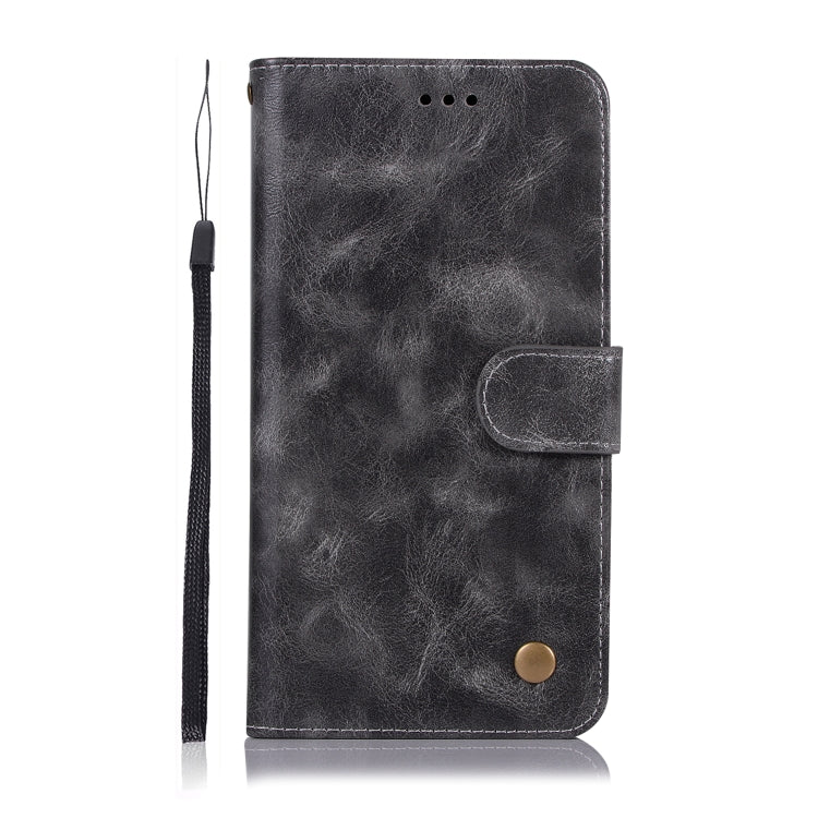 For Xiaomi Redmi Note 5 Pro Retro Copper Button Crazy Horse Horizontal Flip PU Leather Case with Holder & Card Slots & Wallet & Lanyard