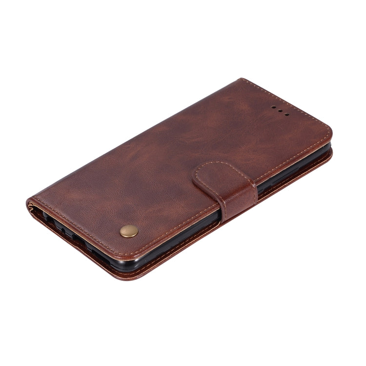 For Xiaomi Redmi Note 5 Pro Retro Copper Button Crazy Horse Horizontal Flip PU Leather Case with Holder & Card Slots & Wallet & Lanyard