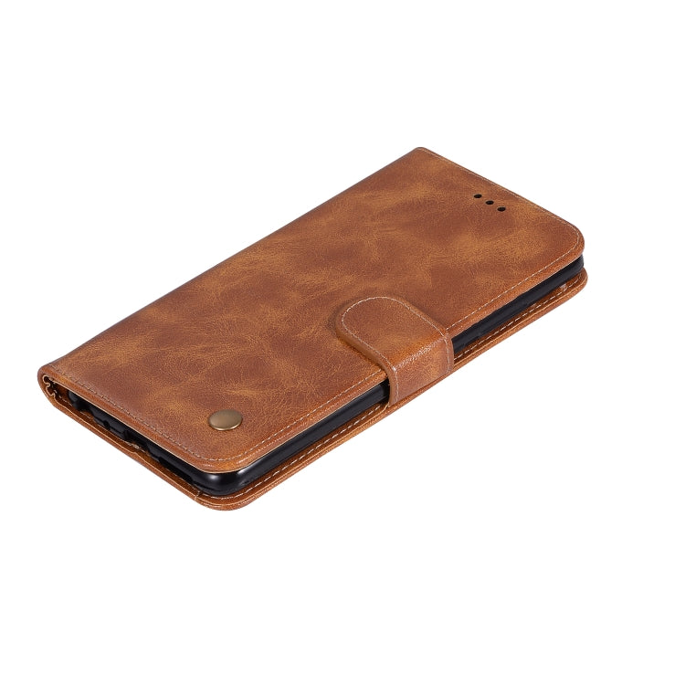 For Xiaomi Redmi Note 5 Pro Retro Copper Button Crazy Horse Horizontal Flip PU Leather Case with Holder & Card Slots & Wallet & Lanyard