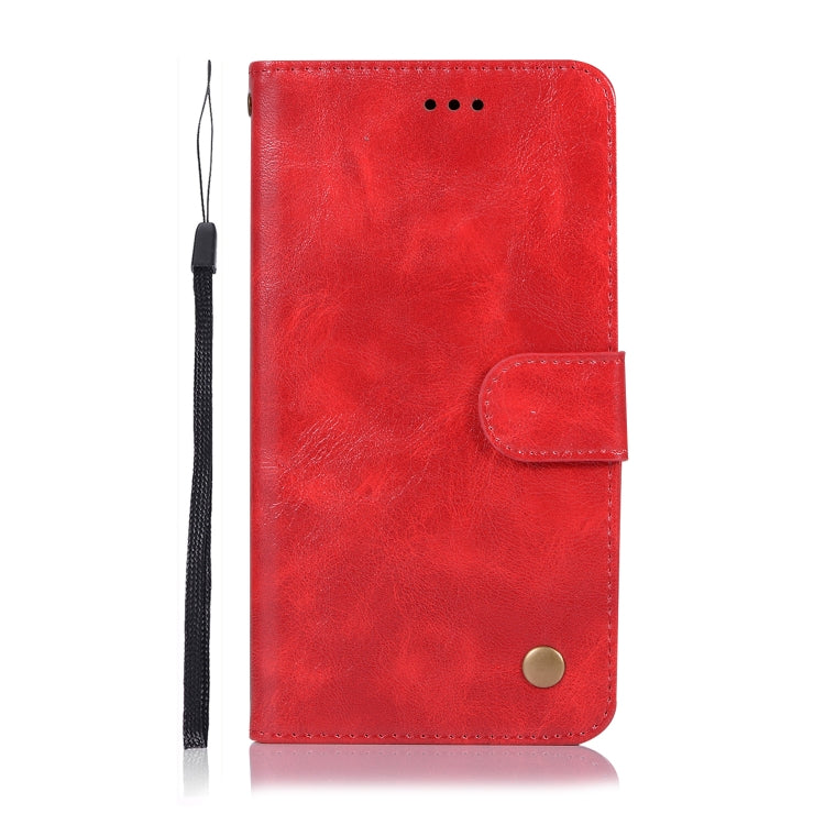 For Xiaomi Redmi Note 5 Pro Retro Copper Button Crazy Horse Horizontal Flip PU Leather Case with Holder & Card Slots & Wallet & Lanyard