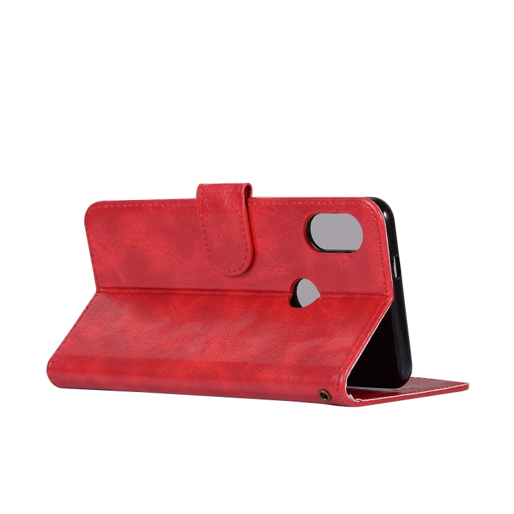 For Xiaomi Redmi Note 5 Pro Retro Copper Button Crazy Horse Horizontal Flip PU Leather Case with Holder & Card Slots & Wallet & Lanyard