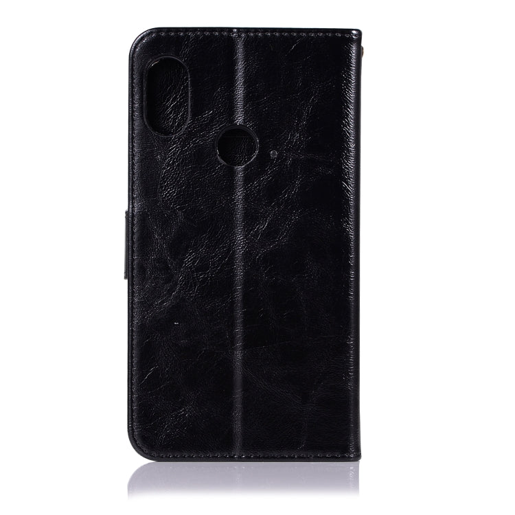 For Xiaomi Redmi Note 5 Pro Retro Copper Button Crazy Horse Horizontal Flip PU Leather Case with Holder & Card Slots & Wallet & Lanyard