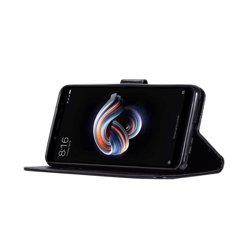 For Xiaomi Redmi Note 5 Pro Retro Copper Button Crazy Horse Horizontal Flip PU Leather Case with Holder & Card Slots & Wallet & Lanyard