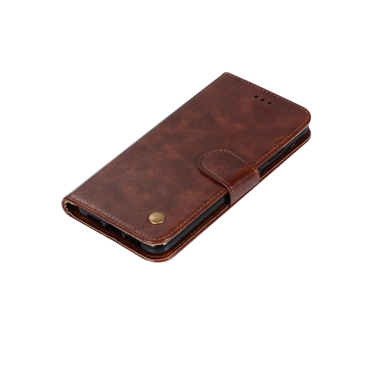 For Xiaomi Mi 9 Retro Copper Button Crazy Horse Horizontal Flip PU Leather Case with Holder & Card Slots & Wallet & Lanyard