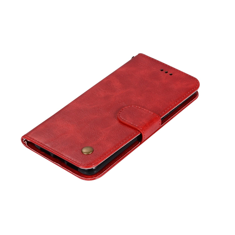 For Xiaomi Mi 9 Retro Copper Button Crazy Horse Horizontal Flip PU Leather Case with Holder & Card Slots & Wallet & Lanyard