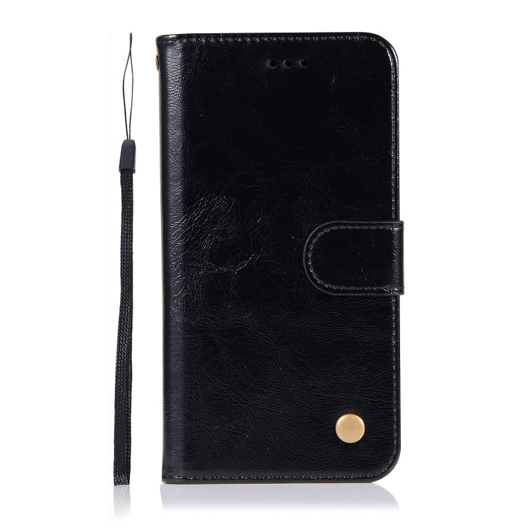 For Xiaomi Mi 9 Retro Copper Button Crazy Horse Horizontal Flip PU Leather Case with Holder & Card Slots & Wallet & Lanyard