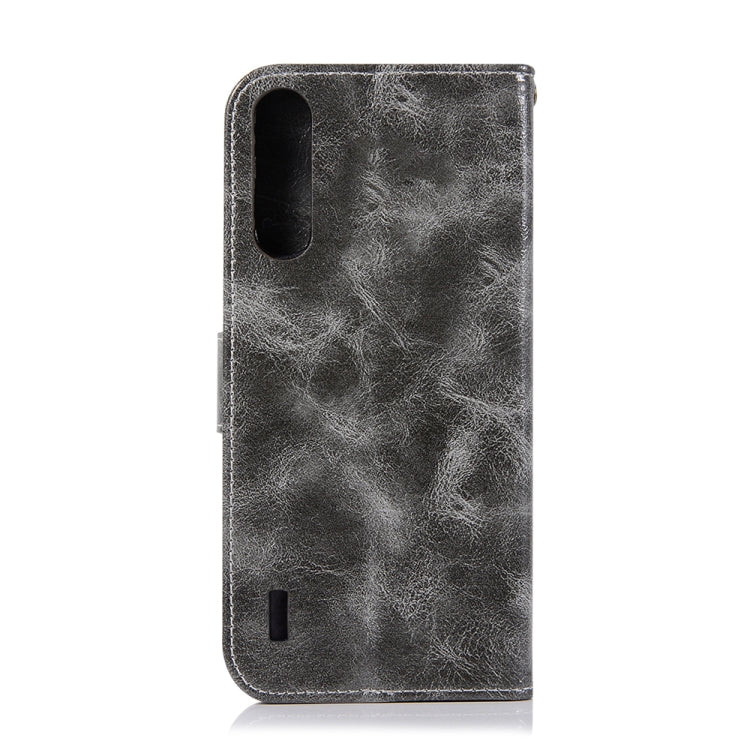 For Xiaomi Mi CC9 Retro Copper Button Crazy Horse Horizontal Flip PU Leather Case with Holder & Card Slots & Wallet & Lanyard