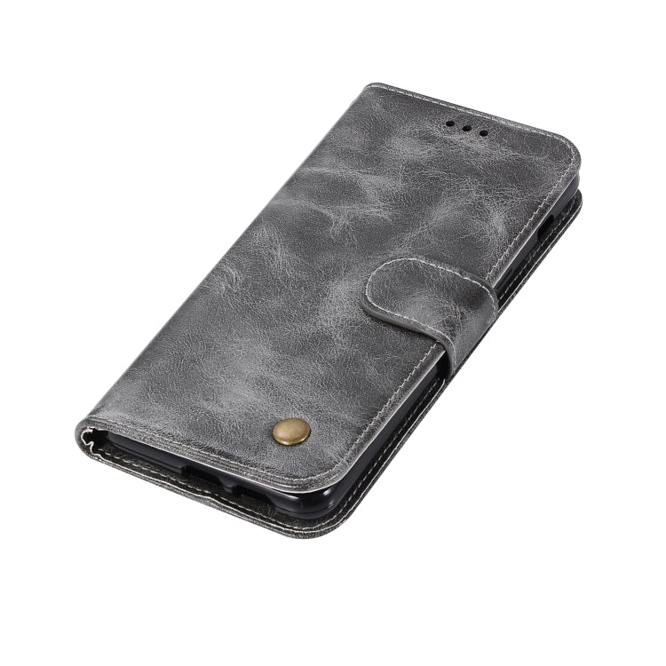 For Xiaomi Mi CC9 Retro Copper Button Crazy Horse Horizontal Flip PU Leather Case with Holder & Card Slots & Wallet & Lanyard