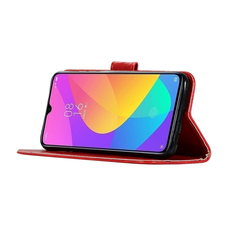 For Xiaomi Mi CC9e Retro Copper Button Crazy Horse Horizontal Flip PU Leather Case with Holder & Card Slots & Wallet & Lanyard