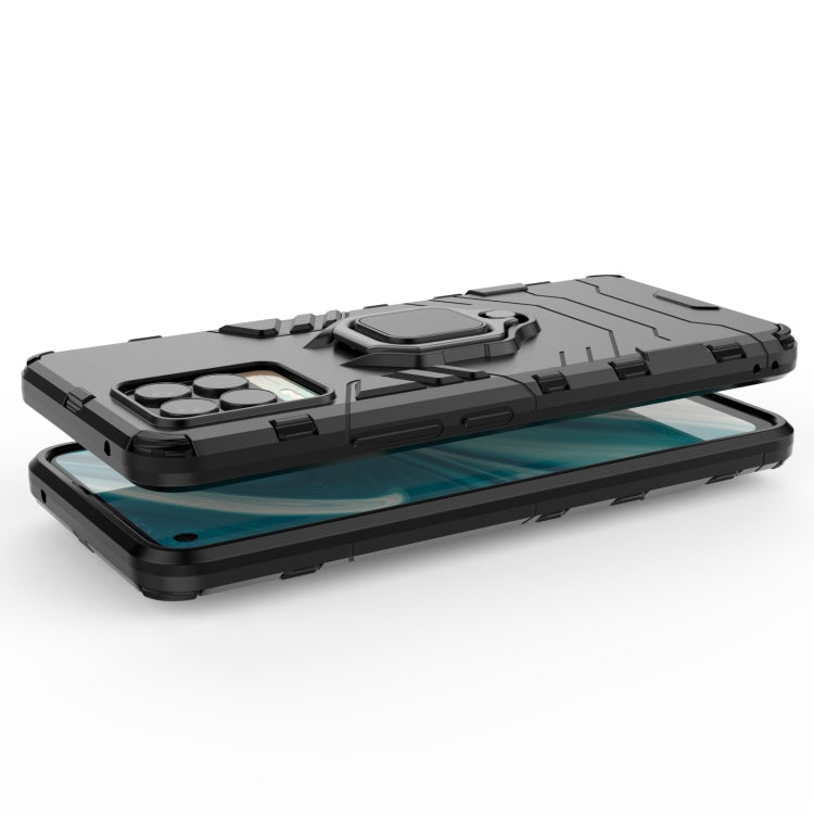 For OPPO Realme 8 Shockproof PC + TPU Protective Case with Magnetic Ring Holder