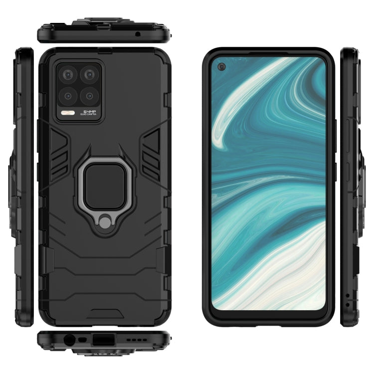 For OPPO Realme 8 Shockproof PC + TPU Protective Case with Magnetic Ring Holder