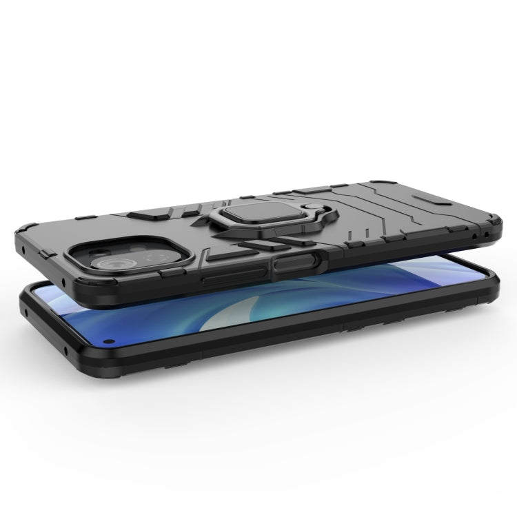 For Xiaomi Mi 11 Lite Shockproof PC + TPU Protective Case with Magnetic Ring Holder