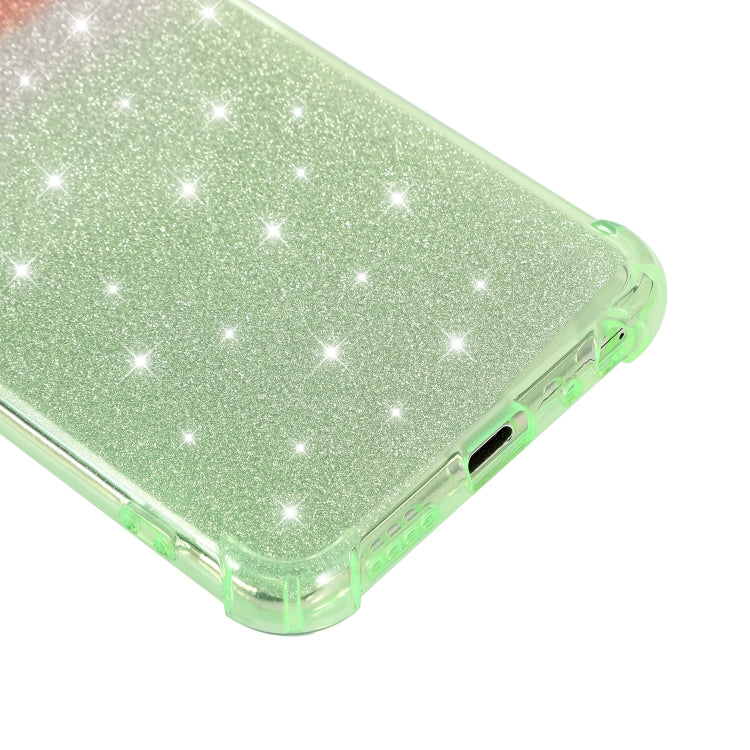 For vivo Y52s 5G Gradient Glitter Powder Shockproof TPU Protective Case
