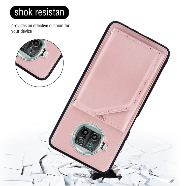 For Xiaomi Mi 10T Lite 5G Skin Feel PU + TPU + PC Back Cover Shockproof Case with Card Slots & Holder & Photo Frame