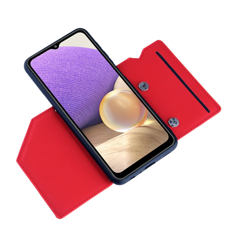 For Xiaomi Poco M3 / Redmi Note 9 4G Skin Feel PU + TPU + PC Back Cover Shockproof Case with Card Slots & Holder & Photo Frame